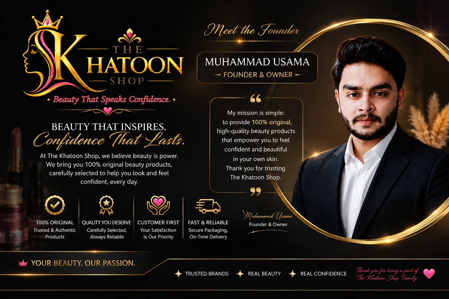 Meet Muhammad Usama, Founder and Owner of The Khatoon Shop