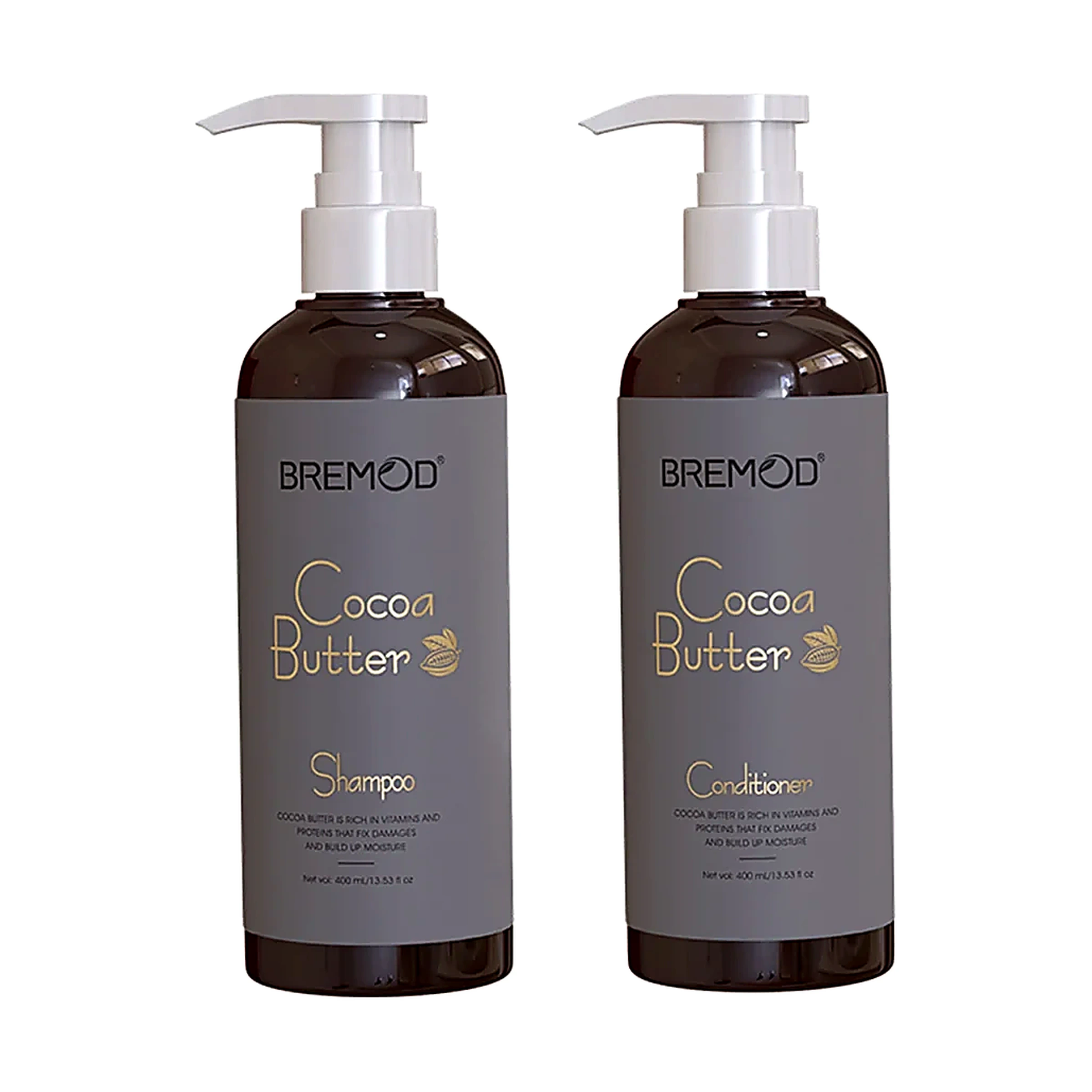 Bremod Cocoa Butter Shampoo & Conditioner Set – 400ml Each