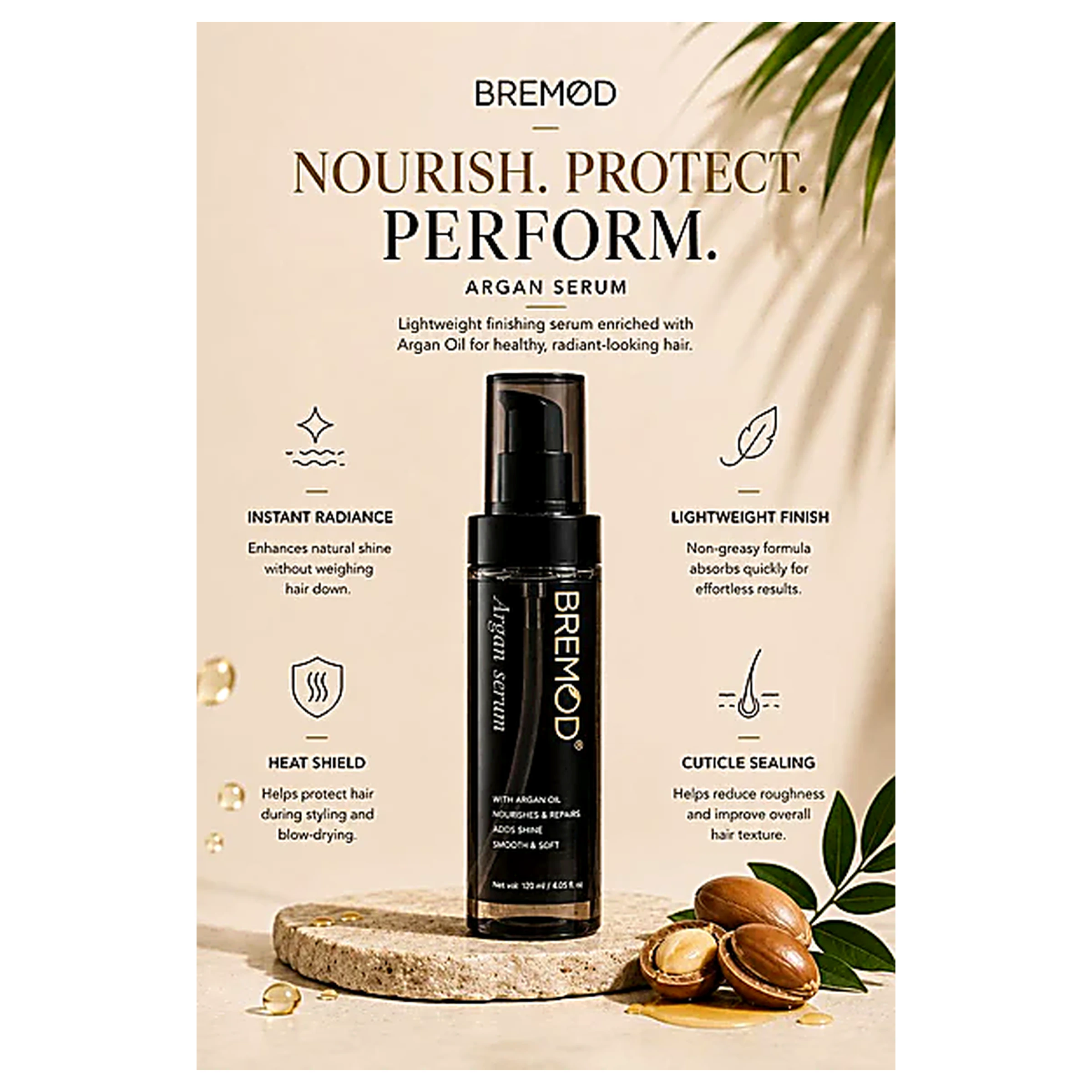 Bremod Keratin Protein Argan Serum – 120ml - Image 3