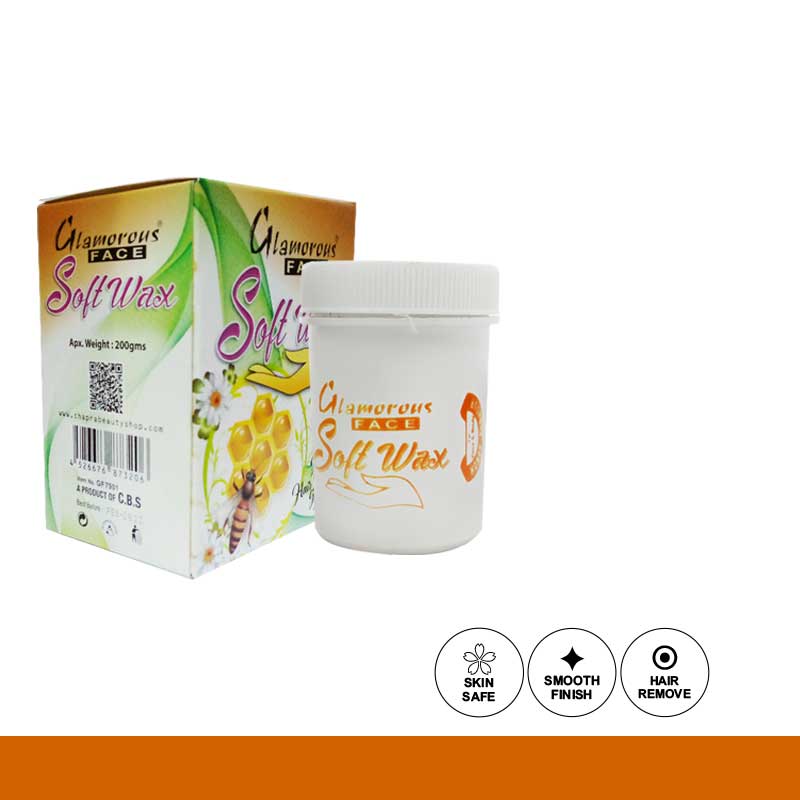 Glamorous Face Soft Wax 200 gm (4 Colours)