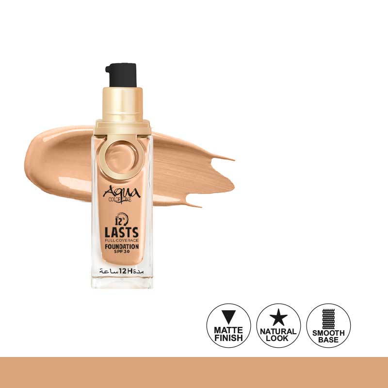 Aqua Color 12H Last Full Coverage Foundation SPF 30