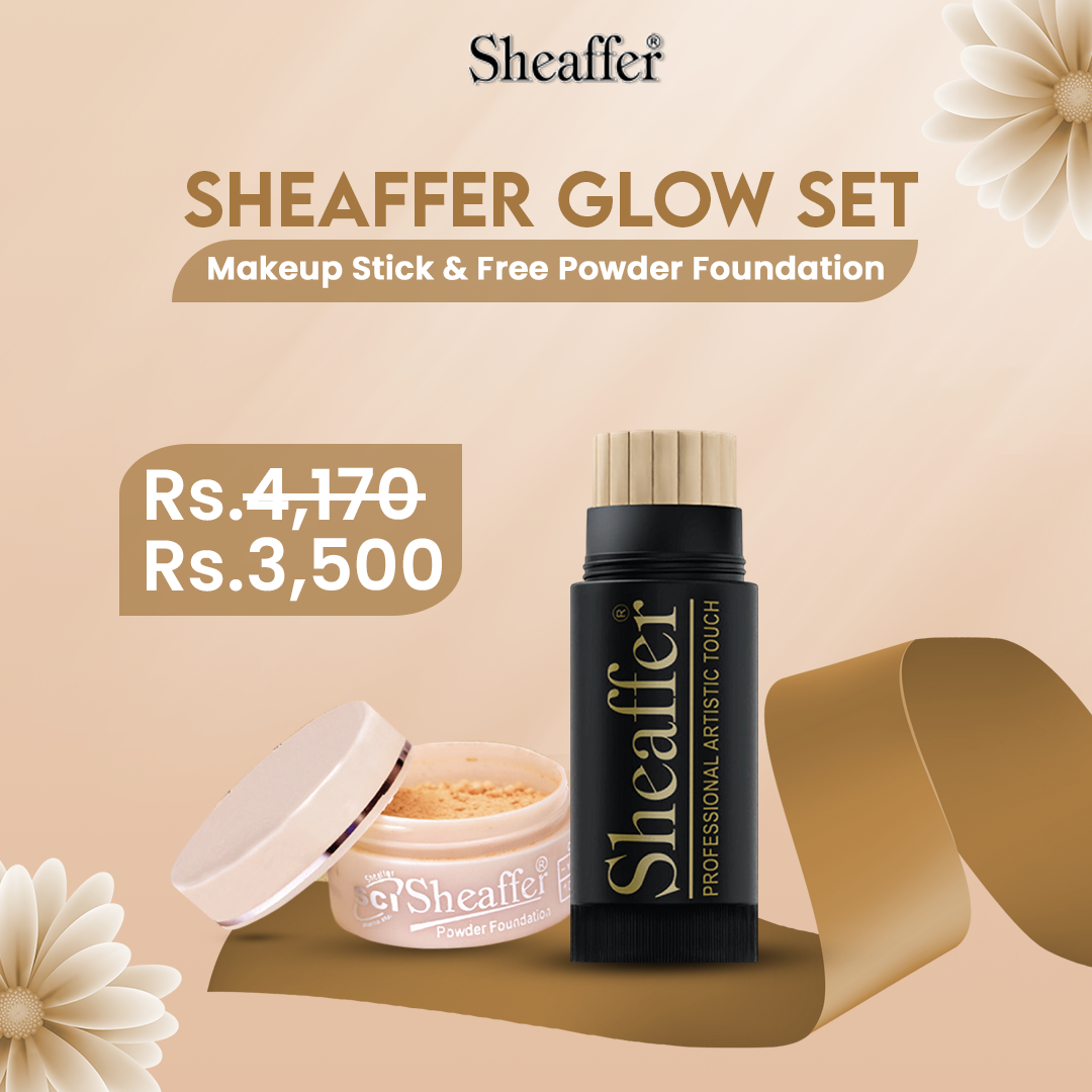 Sheaffer Glow Set - Makeup Stick,& Powder Foundation
