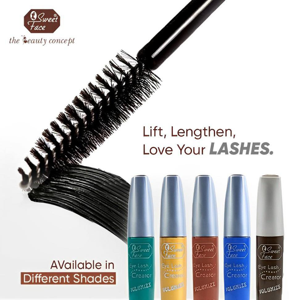 SweetFace Waterproof Color Mascara – Vibrant, Smudge-Proof Lash Mascara