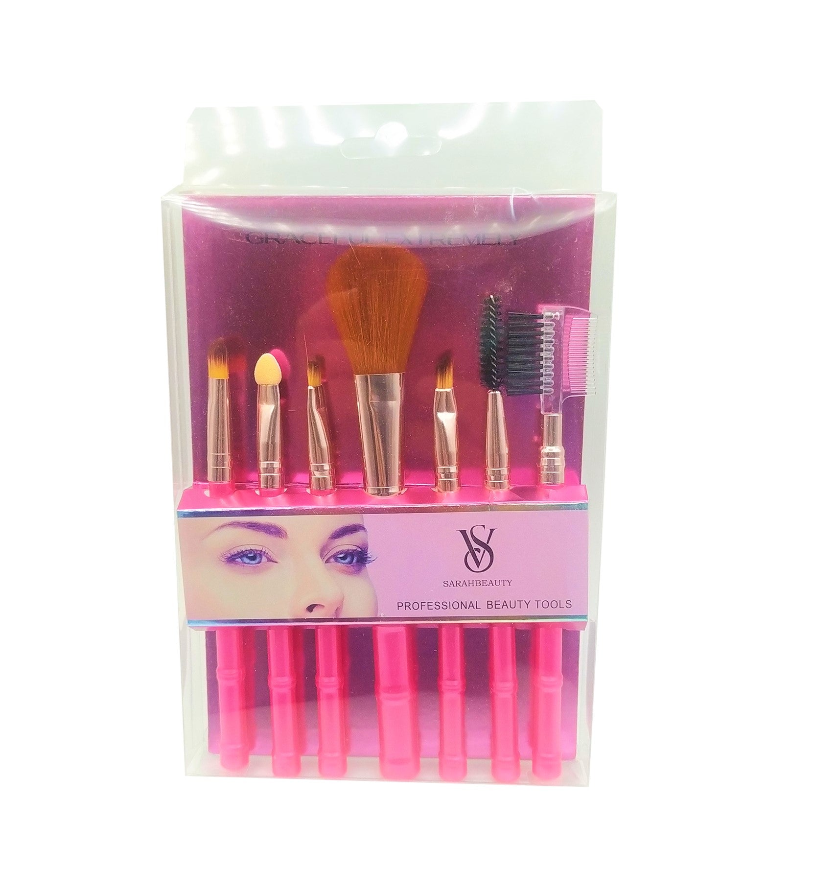 VS SARAHBEAUTY MAKEUP BRUSH SET - 7 PIECES