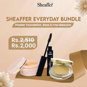 Sheaffer Everyday Bundle - Powder Foundation, Base & Free Mascara