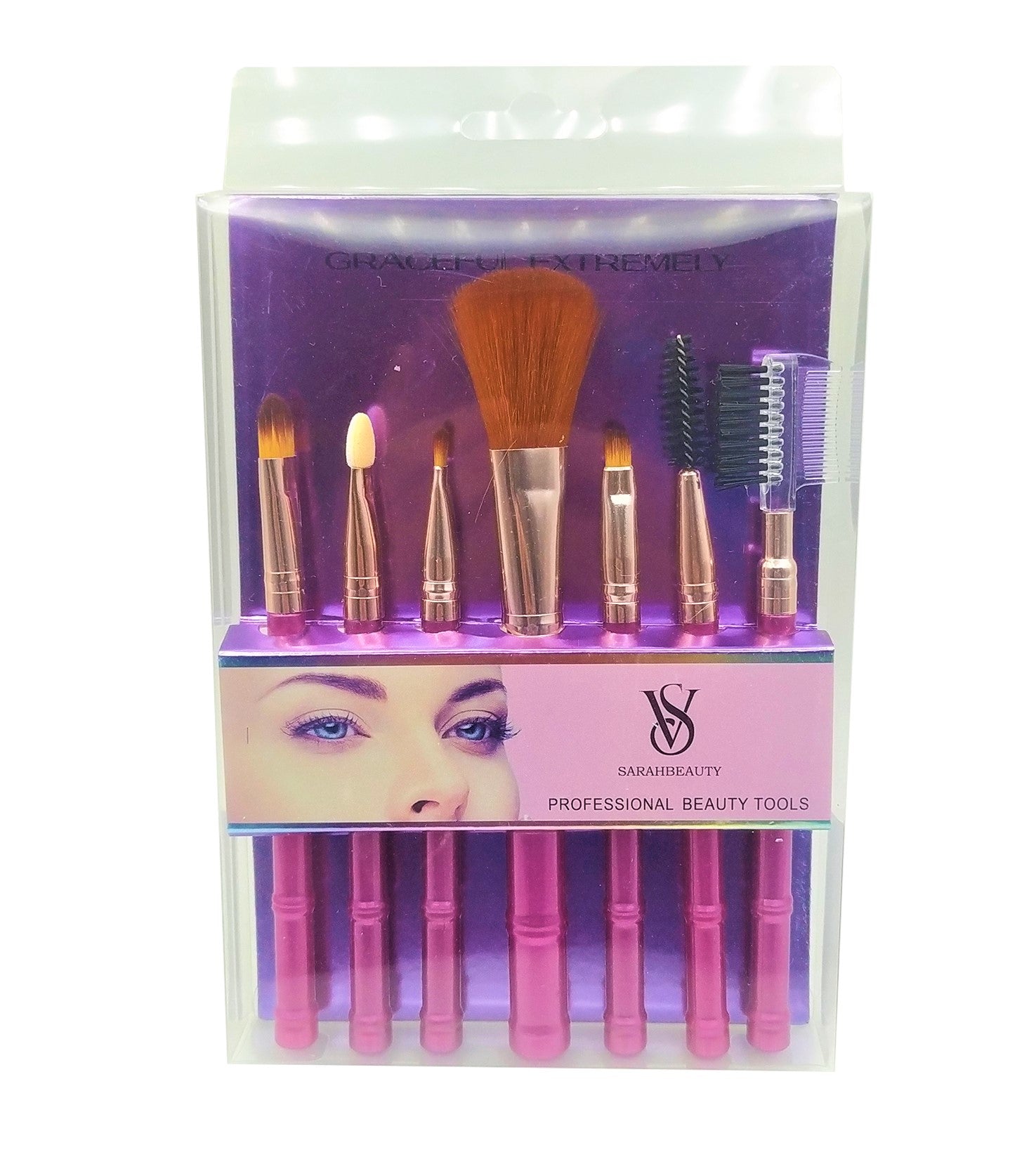 VS SARAHBEAUTY MAKEUP BRUSH SET - 7 PIECES