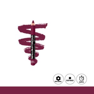 Glamorous Face Infallible Contour Matte Jumbo Eye & Lip Pencil – Smooth Touch 617 Bold Bloom