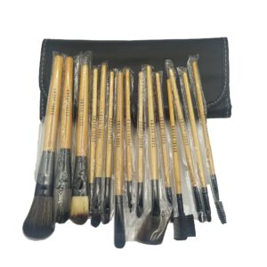 BOBBI BROWN BRUSHES 15 PIECE SET WITH LEATHER POUCH