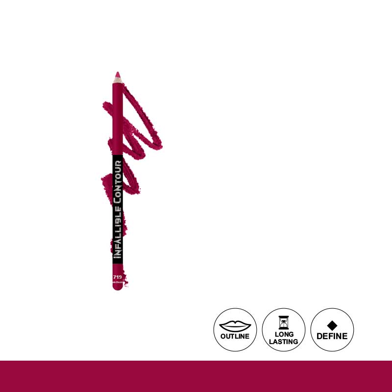 Glamorous Face Infallible Smooth Touch Matte Eye & Lip Contour Pencil 719 Bubble Gum