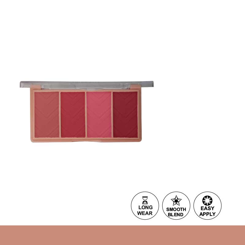 Aqua Color Line 4 Color Bloom Blusher Glow – Highly Pigmented