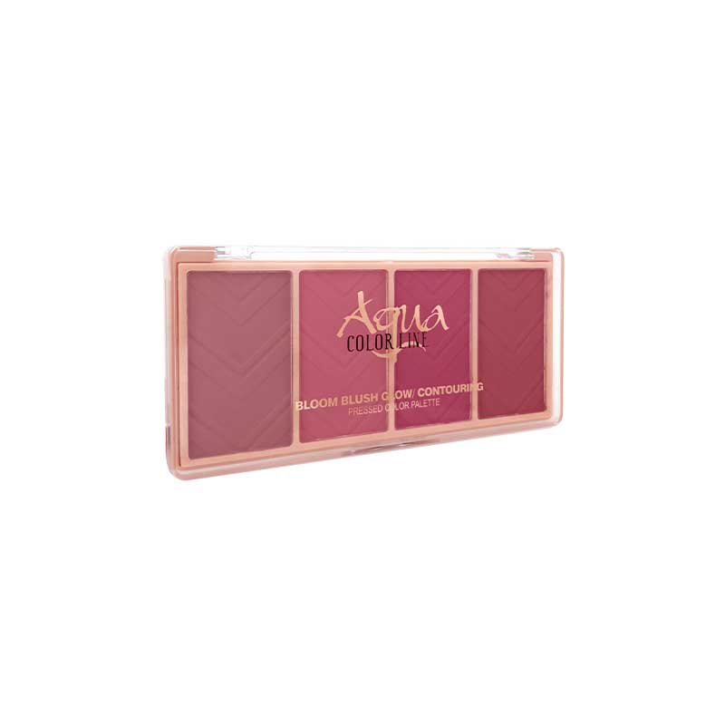 Aqua Color Line 4 Color Bloom Blusher Glow – Highly Pigmented