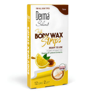Derma Shine Full Body Wax Strips - Honey & Lemon Extracts