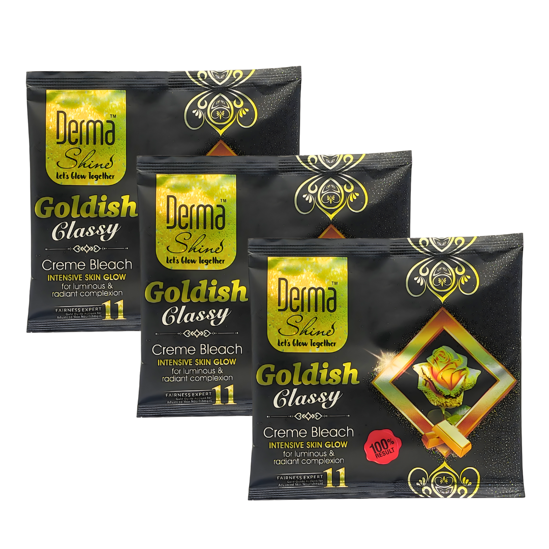 Derma Shine Goldish glassy Creme Bleach Pack of 3