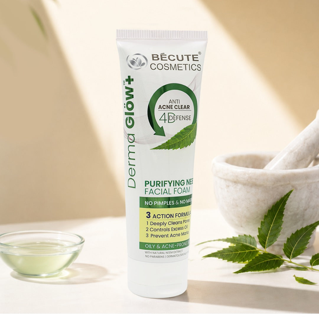 BeCute Derma Glow+ Purifying Neem Facial Foam