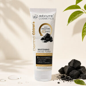 BeCute Derma Glow+ Whitening Facial Foam (With Activated Charcoal)