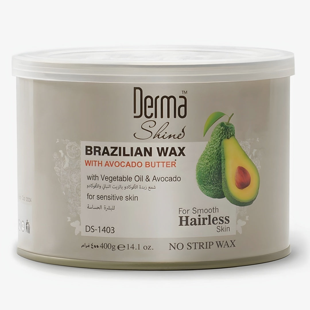 Derma Shine Brazilian Wax With Avocado Butter - 400G