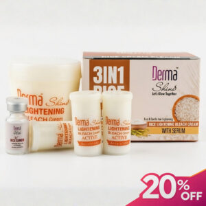Derma shine 3 in 1 Rice lightening Bleach Cream 90g