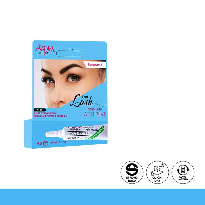 Glow & Clean Aqua Color Line Eyelash Glue Transparen