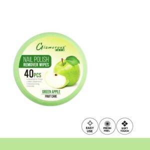 Glamorous Face Nail Remover Tissue Green Apple