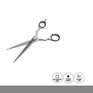 Glamorous Face Professional Hair Cutting Scissor, Hair Shears 6.5 inch Silver Color.
