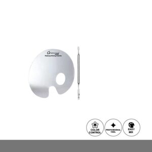 Glamorous Face Foundation & Base Mixing Palette with Spatula Stainless Steel