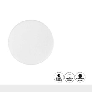 Glamorous Face Puff Round White New