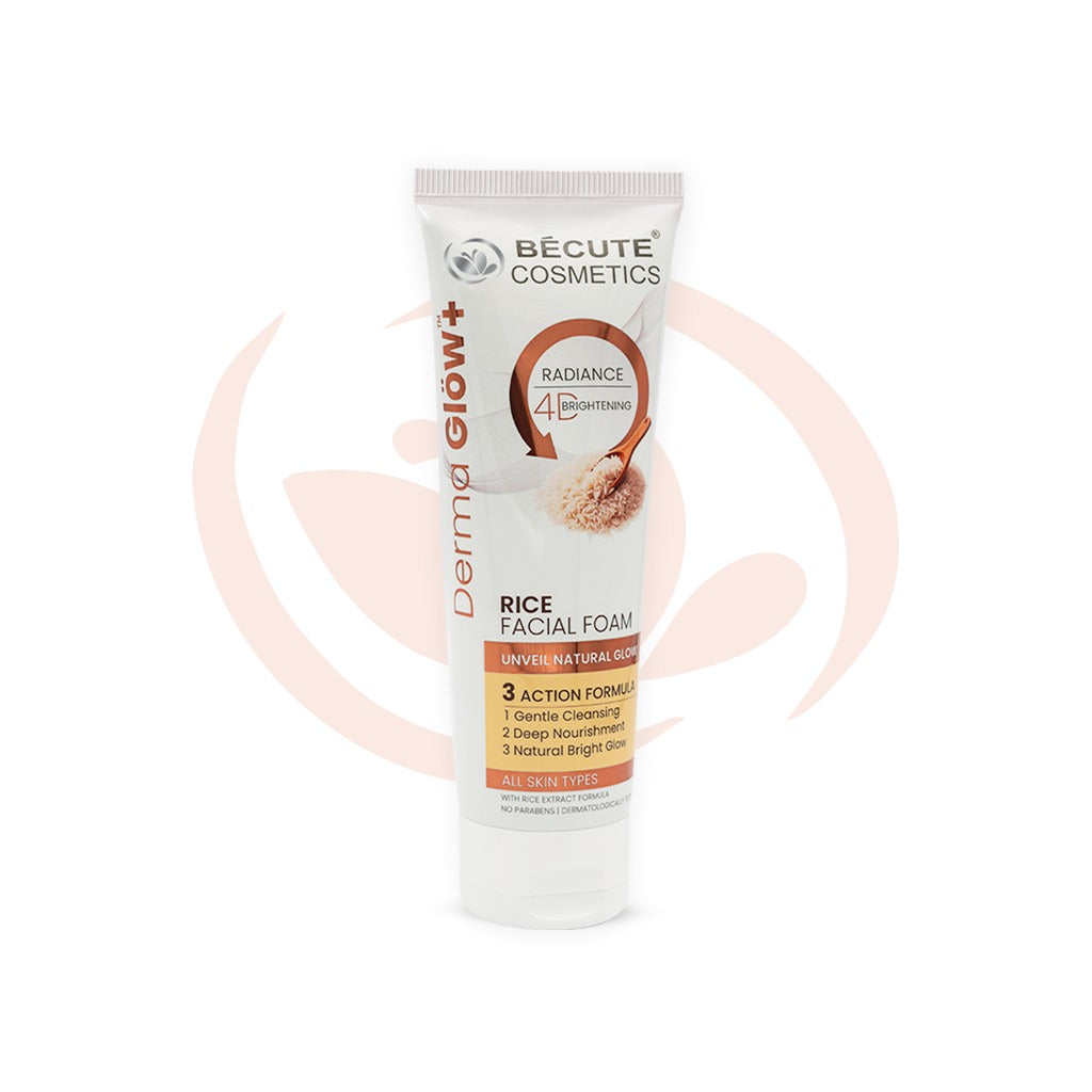 BeCute Derma Glow+ Rice Facial Foam