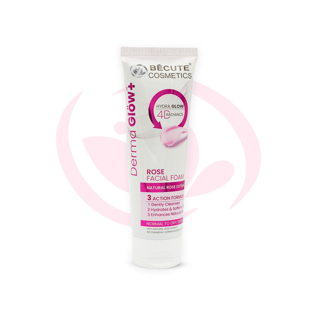 BeCute Derma Glow+ Rose Facial Foam