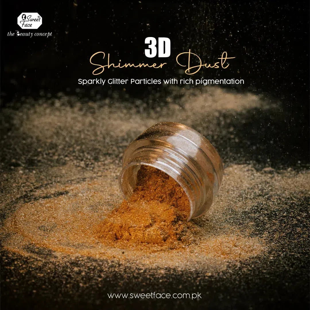 SweetFace 3D Shimmer Dust – Intense Sparkle for Face & Body