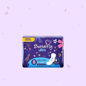 Butterfly Ultra-Thin Economy Pack Sanitary Packs Long 8 Pcs