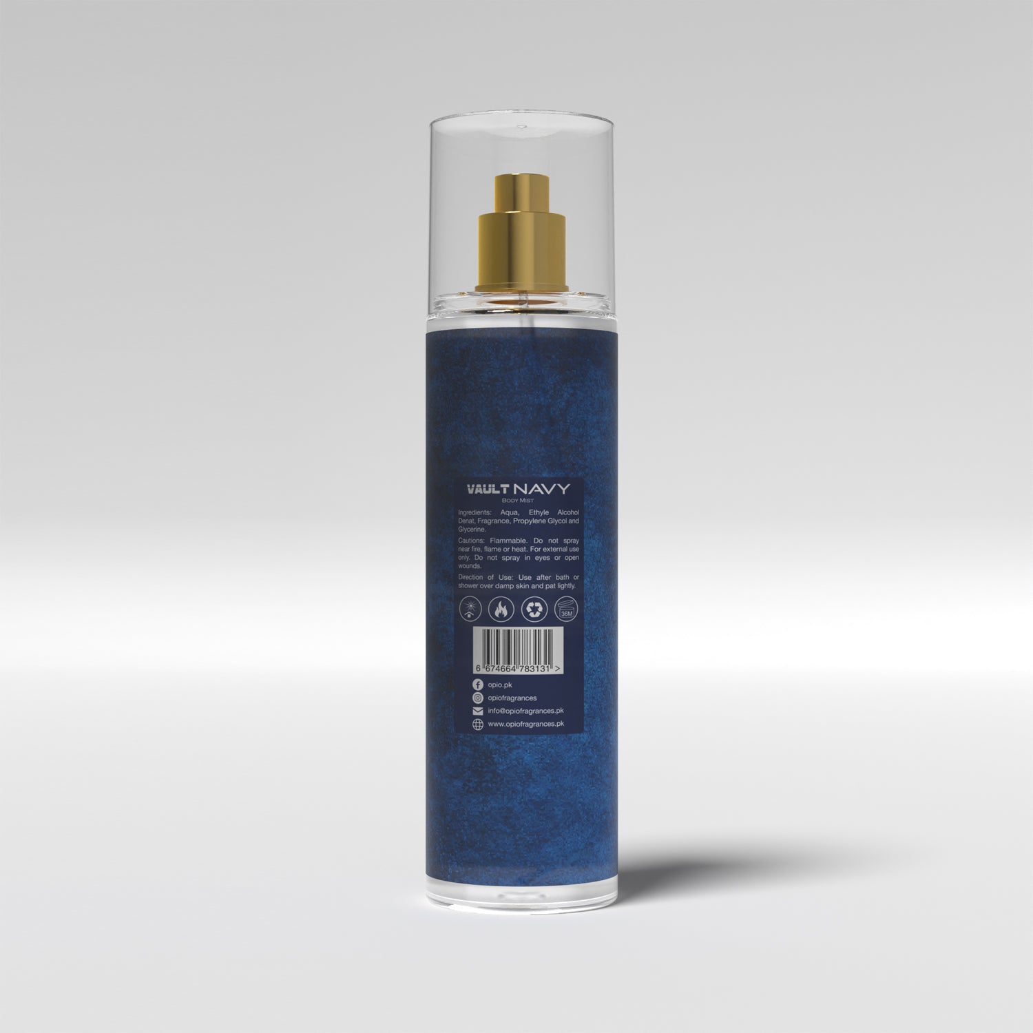 VAULT NAVY BODY MIST (For Men) - Image 3