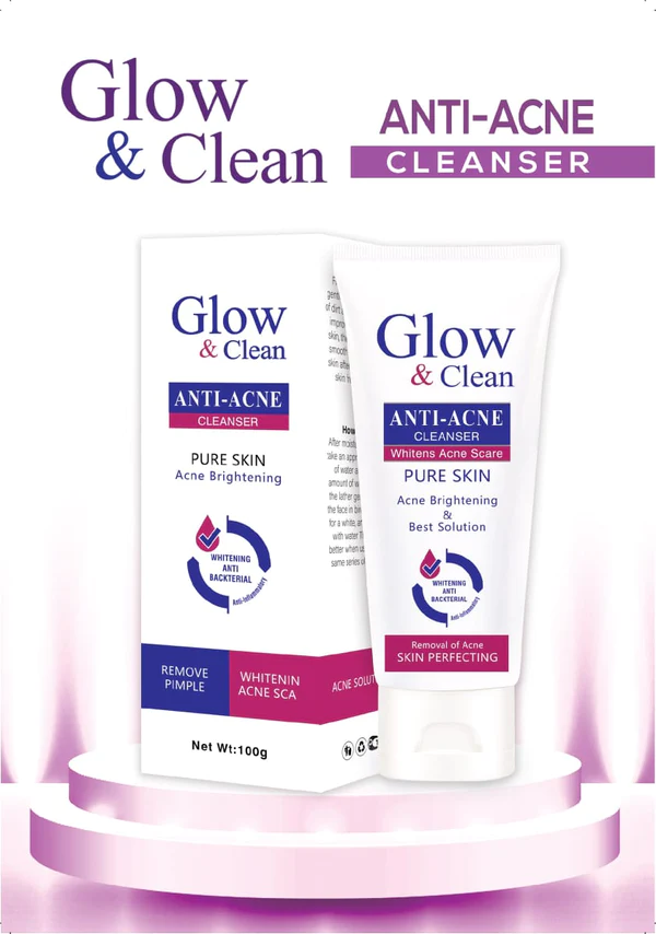 Alt Text: Glow & Clean Anti Acne Cleanser