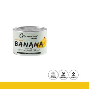 Glamorous Face Soft Wax 400g Banana For Dry Skin