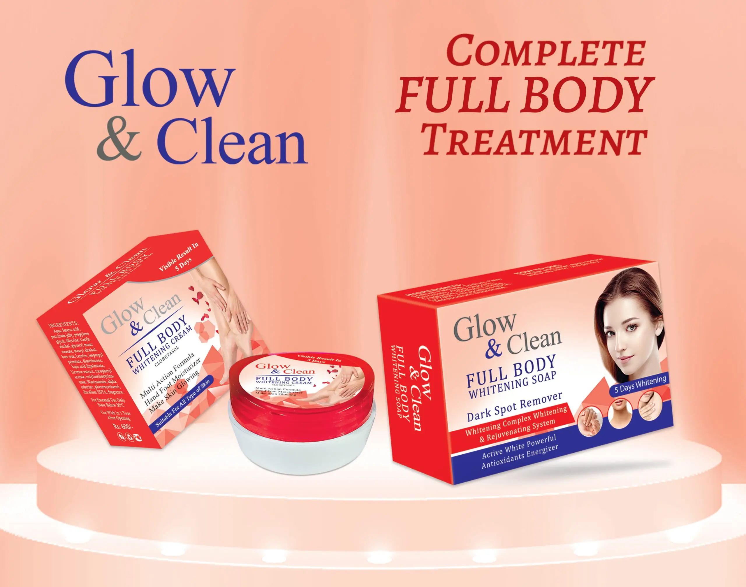 Glow & Clean Full Body Whitening Cream
