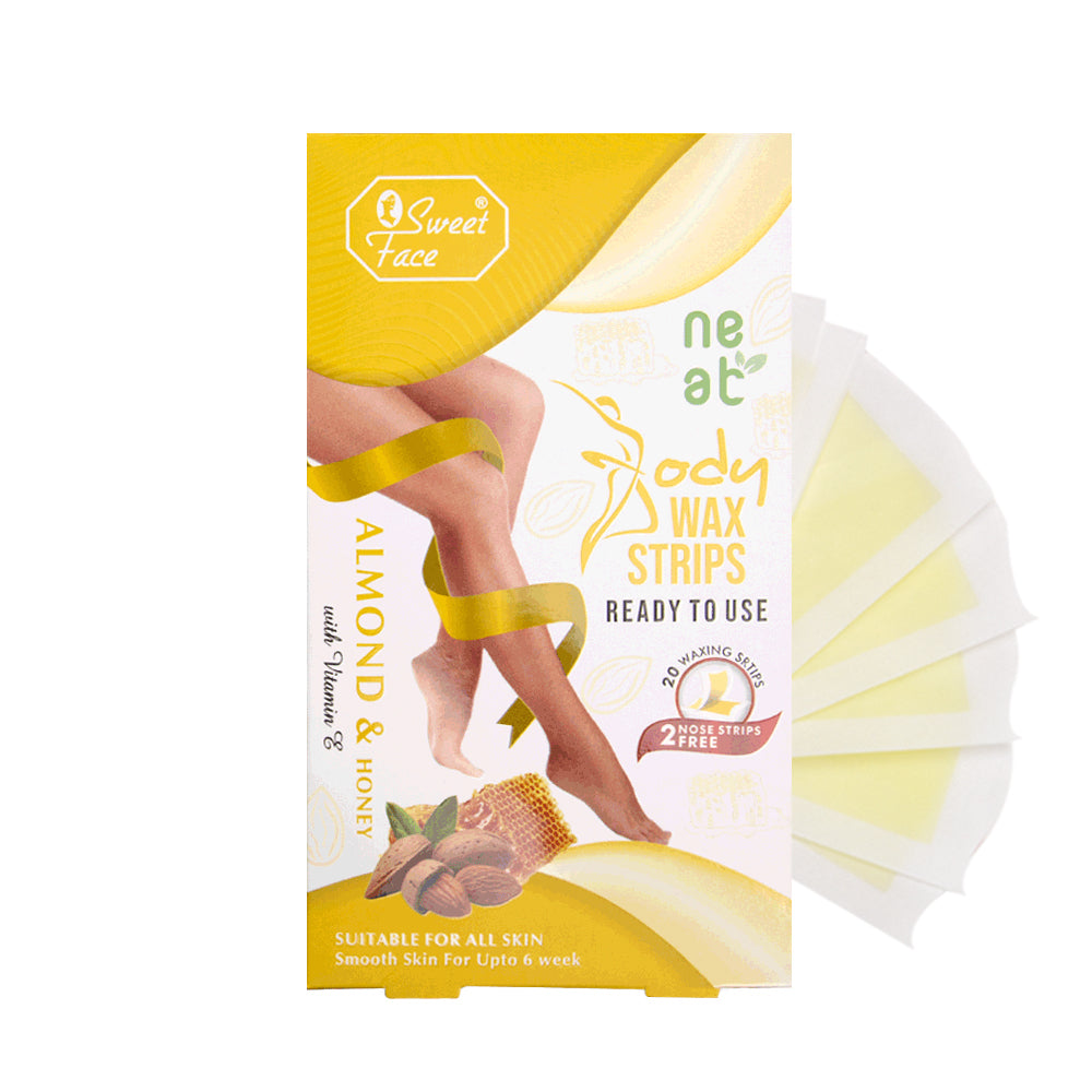 SweetFace Body Wax Strips 20PCS – Ready-to-Use Hair Removing Strips