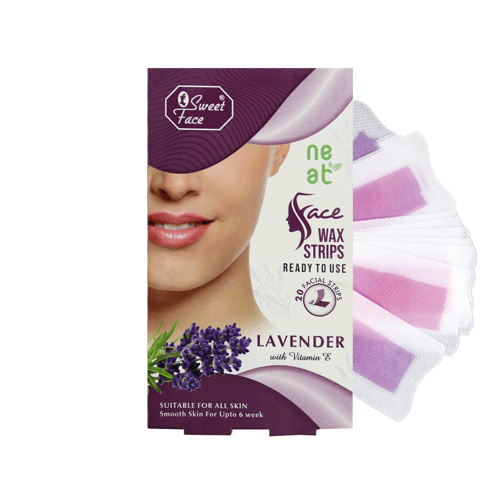 SweetFace Face Wax Strips – 20 Ready-to-Use Strips for Gentle Facial Hair Removal
