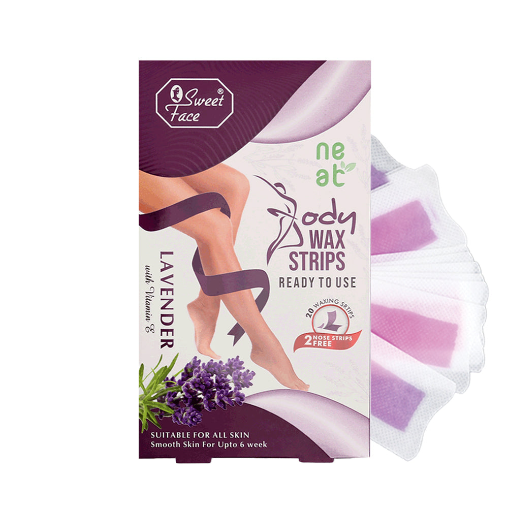 SweetFace Body Wax Strips 20PCS – Ready-to-Use Hair Removing Strips