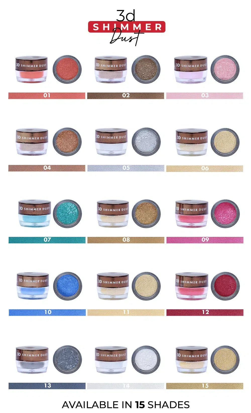 SweetFace 3D Shimmer Dust – Intense Sparkle for Face & Body