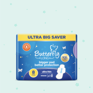 Butterfly Long Ultra Big Saver Sanitary Pads XXL 8 Pcs